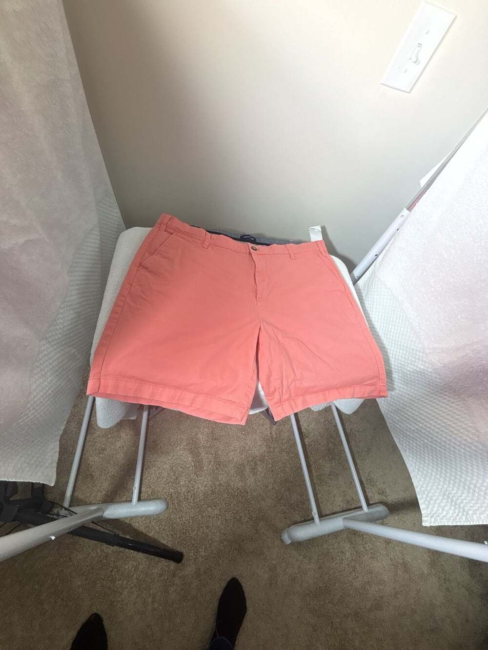 Nautica The Deck Short Classic Fit Stretch Coral Shorts Size 40W
